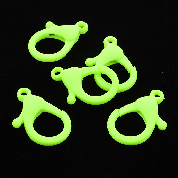 

PandaHall Plastic Lobster Claw Clasps, Lawn Green, 35x24.5x6mm, Hole: 3mm Plastic Others