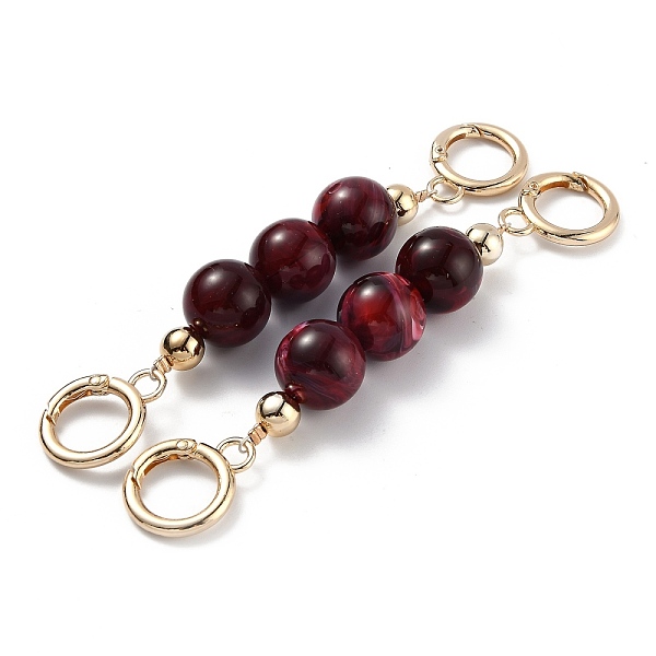 

PandaHall Bag Extender Chain, with ABS Plastic Beads and Light Gold Alloy Spring Gate Rings, for Bag Strap Extender Replacement, Coconut...