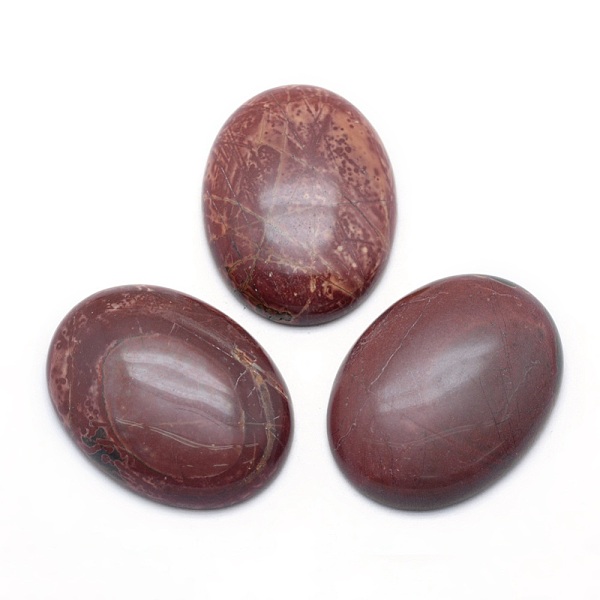 

PandaHall Natural Polychrome Jasper/Picasso Stone/Picasso Jasper Cabochons, Oval, 40x30x7.5~8mm Picasso Jasper Oval