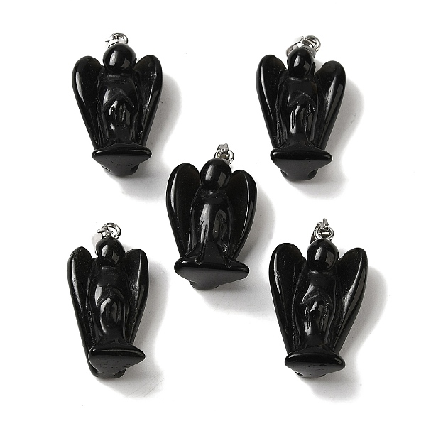 Natural Obsidian Pendants