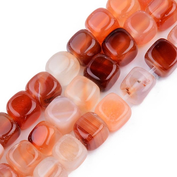 

PandaHall Natural Carnelian Beads Strands, Dyed, Square, Light Salmon, 7x7x7mm, Hole: 1mm, about 30pcs/strand, 14.17 inch(36cm) Carnelian...