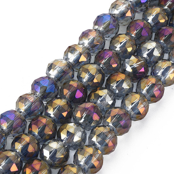 

PandaHall Electroplate Transparent Glass Beads Strands, Faceted, Round, Medium Orchid, 8.5x10mm, Hole: 2mm, about 72pcs/strand, 19.84 inch...