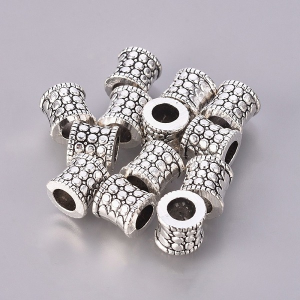 

PandaHall Large Hole Beads, Tibetan Silver European Beads, Column, Lead Free, Nickel Free and Cadmium Free, Antique Silver Color, about...