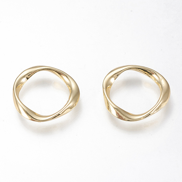 

PandaHall Alloy Linking Rings, Twisted Ring, Golden, 20.5~21x3mm, Inner Diameter: 15~15.5mm Alloy Ring