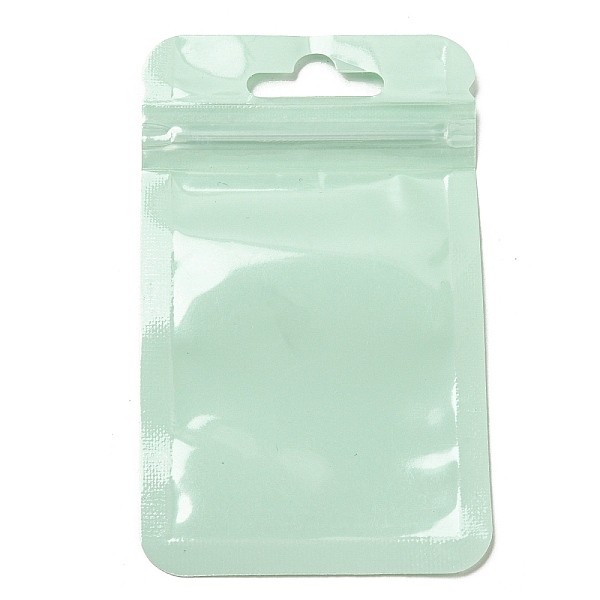 

PandaHall Rectangle Plastic Yin-Yang Zip Lock Bags, Resealable Packaging Bags, Self Seal Bag, Aquamarine, 10x6x0.02cm, Unilateral Thickness..., Green