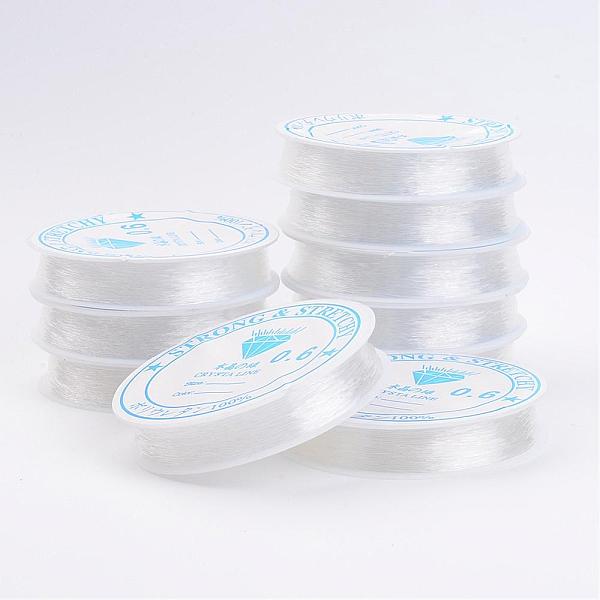 

PandaHall Clear Elastic Crystal Thread, Stretchy String Bead Cord, for Beaded Jewelry Making, 0.6mm, about 11.48 yards(10.5m)/roll TPU Round...