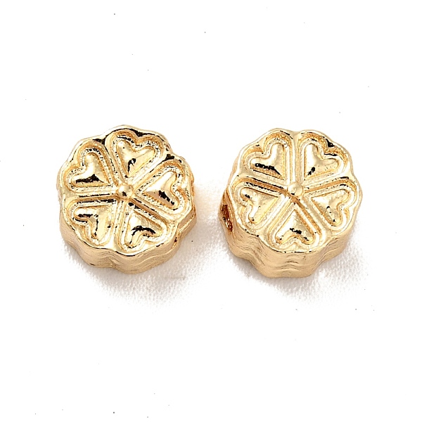 

PandaHall Rack Plating Alloy Beads, Long-Lasting Plated, Cadmium Free & Lead Free, Flower, Real 14K Gold Plated, 7x4mm, Hole: 1.4mm Alloy...