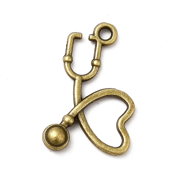 

PandaHall Tibetan Style Alloy Pendants, Stethoscope Charms, Antique Bronze, 21.5x14x3mm, Hole: 1.5mm Alloy Others