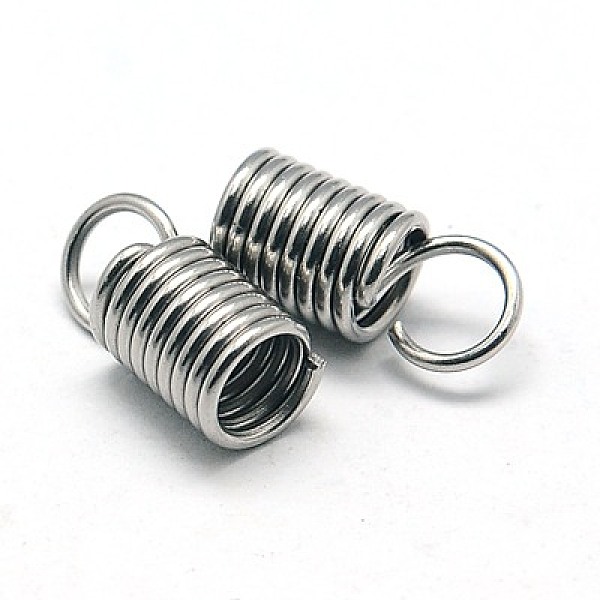 

PandaHall 304 Stainless Steel Terminators, Cord Coil, Stainless Steel Color, 10.8x5.5mm, Hole: 4mm 304 Stainless Steel