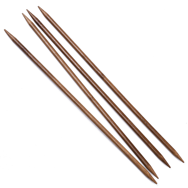

PandaHall Bamboo Double Pointed Knitting Needles(DPNS), Peru, 250x5.5mm, 4pcs/bag Bamboo Brown