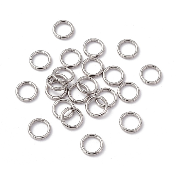 

PandaHall 304 Stainless Steel Jump Rings, Open Jump Rings, Round, Stainless Steel Color, 10x1.5mm, Inner Diameter: 7.3mm 304 Stainless Steel