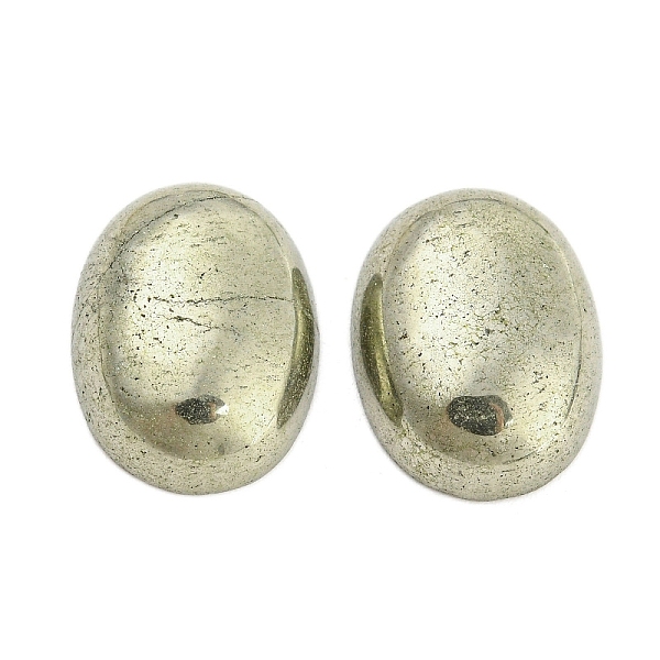

PandaHall Natural Pyrite Cabochons, Oval, 16x12x5mm Pyrite Oval