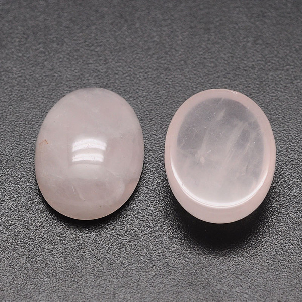 

PandaHall Oval Natural Rose Quartz Cabochons, 30x22x7mm Rose Quartz Oval Pink