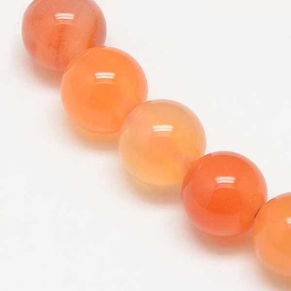 

PandaHall Natural Carnelian Beads Strands, Round, Grade A, 6mm, Hole: 1mm, about 62pcs/strand, 14.5 inch Carnelian Round Red
