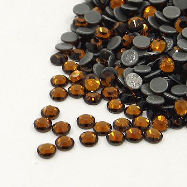 

PandaHall Glass Hotfix Rhinestone, Grade AA, Flat Back & Faceted, Half Round, Smoked Topaz, SS16, 3.8~4.0mm, about 1440pcs/bag Glass..., Yellow