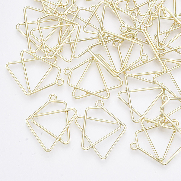 

PandaHall Alloy Pendants, Light Gold, 30x25x2.5mm, Hole: 1.8mm Alloy Others