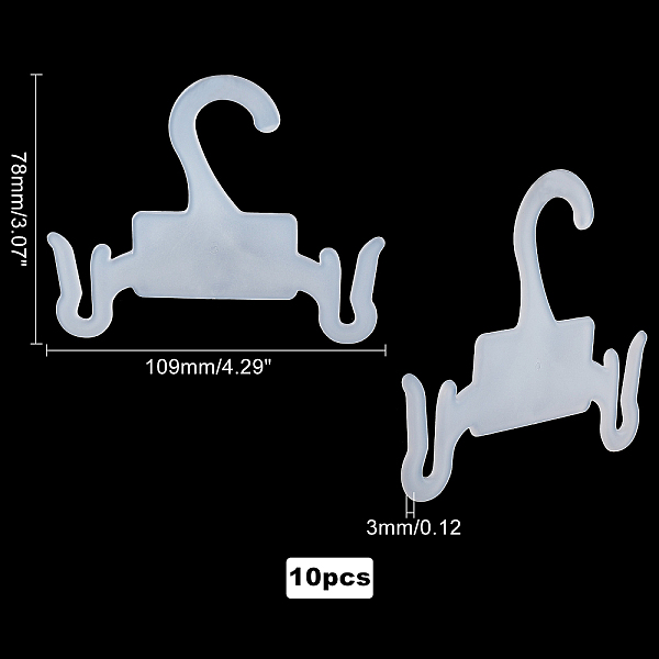 Ahadermaker 10 шт. пластиковые вешалки для обуви