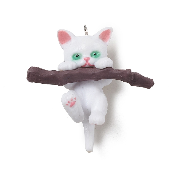 

PandaHall PVC Plastic Cartoon Pendants, for DIY Keychain Making, Cat Charm, Dark Sea Green, 38.5~40.5x39.5~40x25.5~27mm, Hole: 2mm PVC Cat...