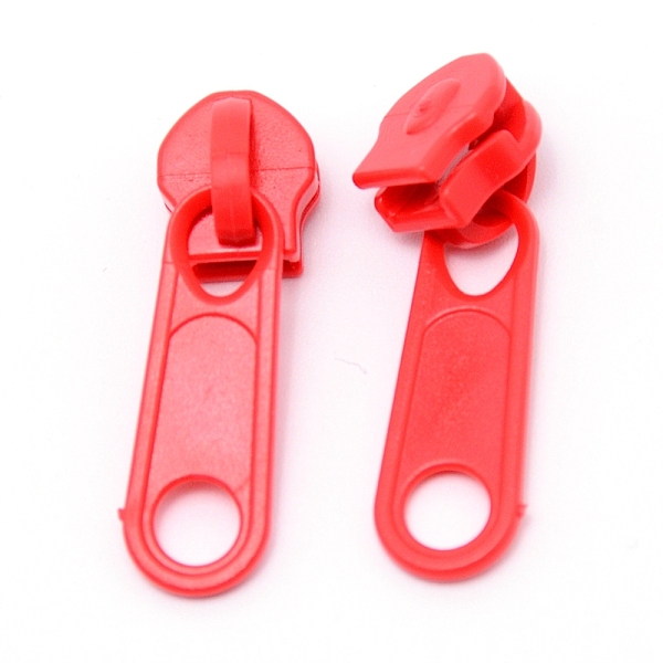 

PandaHall Plastic Zipper Slider, Garment Accessories, Oval, Crimson, 3.6x1.1x1.1cm Plastic Pink