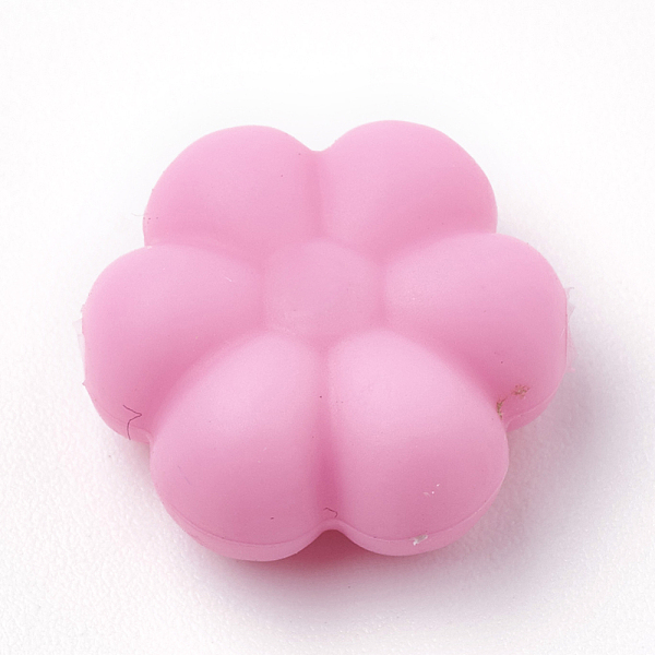 

PandaHall Food Grade Eco-Friendly Silicone Beads, Chewing Beads For Teethers, DIY Nursing Necklaces Making, Flowerr, Pearl Pink, 14x13x6mm...
