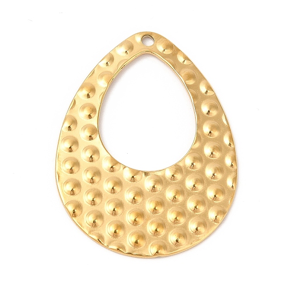 

PandaHall Ion Plating(IP) 304 Stainless Steel Pendants, Teardrop, Real 18K Gold Plated, 35x26.5x1.3mm, Hole: 1.6mm 304 Stainless Steel...