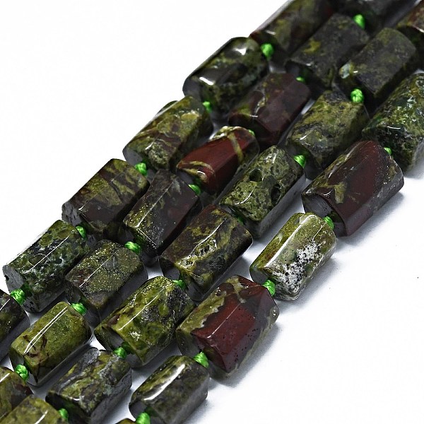 

PandaHall Natural Dragon Blood Beads Strands, Faceted, Column, 10~12x7~8mm, Hole: 0.7mm, about 30~31pcs/strand, 15.75''(40cm) Dragon Blood...