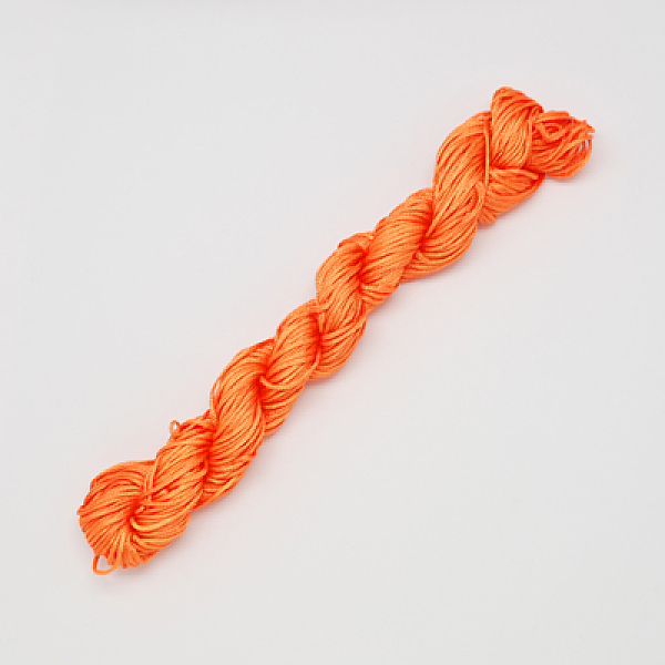 

PandaHall Nylon Thread, Nylon Jewelry Cord for Custom Woven Bracelets Making, Orange Red, 1mm, about 26m/bundle, 10bundles/bag, about 284.34...