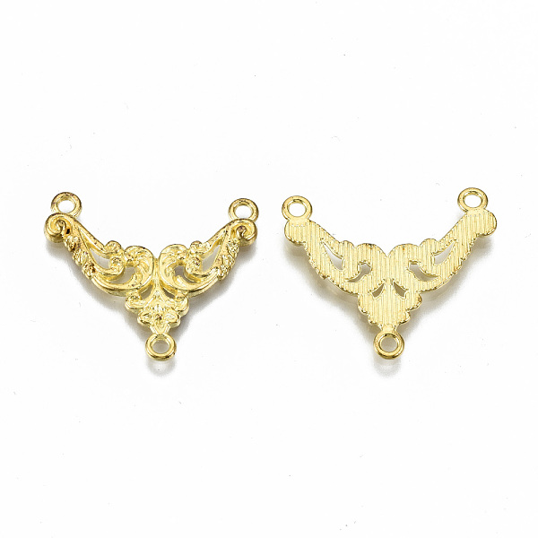 

PandaHall Tibetan Style Alloy Chandelier Component Links, 3 Loop Connectors, Cadmium Free & Lead Free, Golden, 23x27x2mm, Hole: 1.8mm Alloy...