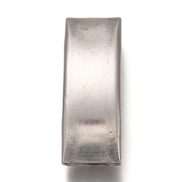 

PandaHall 304 Stainless Steel Slide Charms, Curved Tube, Stainless Steel Color, 41x14.5x7.5mm, Hole: 12.5x5mm 304 Stainless Steel Tube