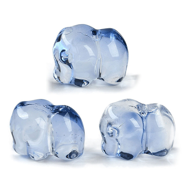 Spray Painted Glass Beads