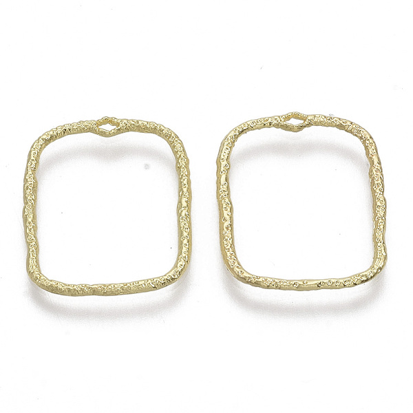 

PandaHall Alloy Open Back Bezel Pendants, For DIY UV Resin, Epoxy Resin, Pressed Flower Jewelry, Rectangle, Light Gold, 20.5x17x1.5mm, Hole...