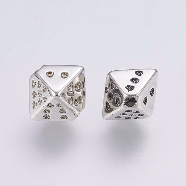 

PandaHall CCB Plastic Beads, Cube, Antique Silver, 8x10x8.5mm, Hole: 1mm Plastic Cube