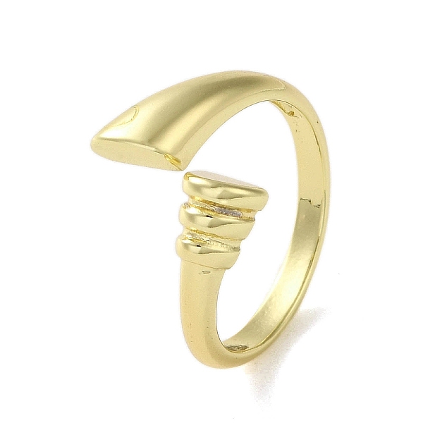 

PandaHall Brass Rings, Real 18K Gold Plated, US Size 6(16.5mm) Brass Others