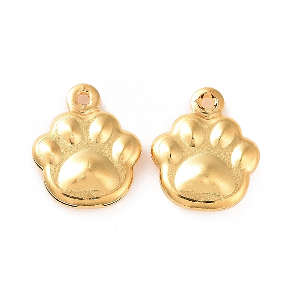 

PandaHall 304 Stainless Steel Charms, Footprint, Golden, 12x10x3mm, Hole: 1mm 304 Stainless Steel Body