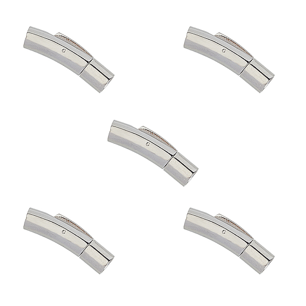 

PandaHall UNICRAFTALE 5mm Hole Column Bayonet Clasps 5 Sets Stainless Steel Bayonet Clasps End Cap Integral Clasp Connectors for Bracelets...