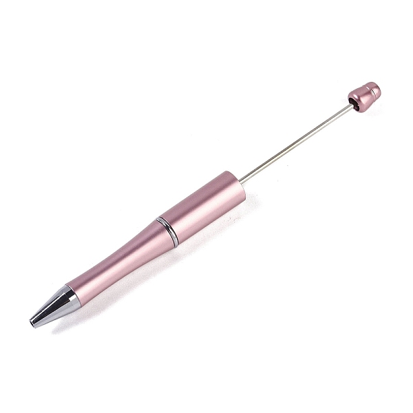 

PandaHall Beadable Pen, Plastic Ball-Point Pen, for DIY Personalized Pen with Jewelry Beads, Flamingo, 145~150x11.5mm Plastic Pen Pink