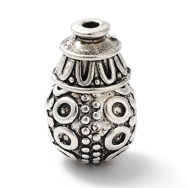

PandaHall Tibetan Style Alloy 3 Hole Guru Beads, T-Drilled Beads, Teardrop, Antique Silver, 18.5x11x12mm, Hole: 2mm Alloy Teardrop
