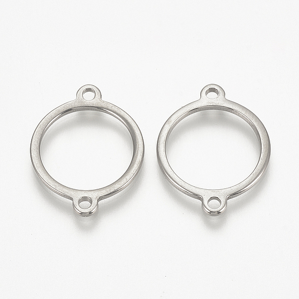 

PandaHall 201 Stainless Steel Links connectors, Ring, Stainless Steel Color, 21x16x1mm, Hole: 1mm 201 Stainless Steel Ring