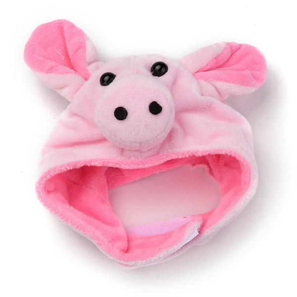 

PandaHall Cloth Pet Headwear Costume, with Hook and Loop Tapes, for Cats Dogs Festival Birthday Theme Party Photo Prop, Pig Head, Pink...