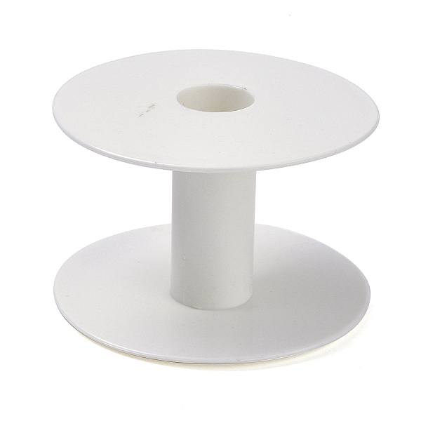 

PandaHall (Defective Closeout Sale), Plastic Empty Spools for Wire, Thread Bobbins, White, 9.2x6.2cm Plastic White