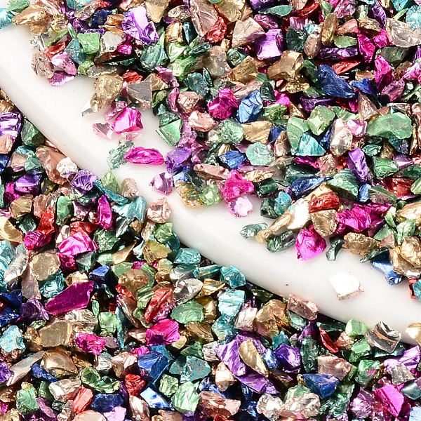 

PandaHall Baking Paint Glass Beads, Irregular Shaped Beads, For Nail Art Decoration Accessories, No Hole/Undrilled, Mixed Color..., Multicolor