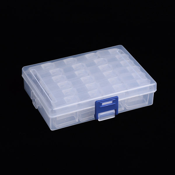 

PandaHall Polypropylene(PP) Beads Organizer Storage Case, 24PCS Polystyrene Removable Individual Box with Snap Shut Lids, Clear...