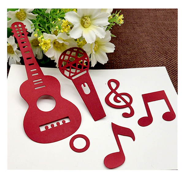 

PandaHall Carbon Steel Cutting Dies Stencils, for DIY Scrapbooking/Photo Album, Decorative Embossing DIY Paper Card, Guitar, Matte Platinum...