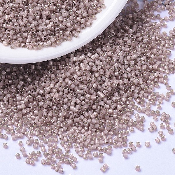 

PandaHall MIYUKI Delica Beads, Cylinder, Japanese Seed Beads, 11/0, (DB1459) Silver Lined Shell Opal, 1.3x1.6mm, Hole: 0.8mm, about..., Purple