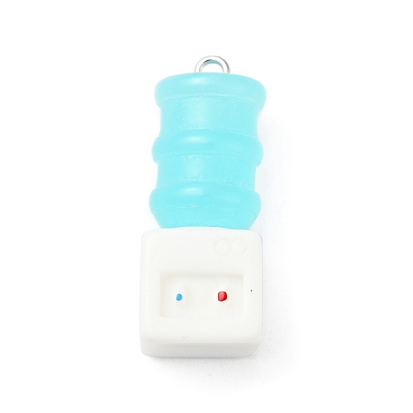 

PandaHall Funny 3D Resin Pendants, with Iron Loop, Water Dispenser Pattern, 32x12.5x12.5mm, Hole: 2mm Iron+Resin Others