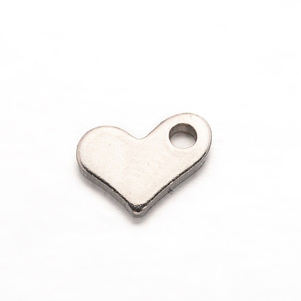 

PandaHall 304 Stainless Steel Heart Charms, Chain Extender Teardrop, Stainless Steel Color, 8.5x6.5x1mm, Hole: 1.5mm 304 Stainless Steel...