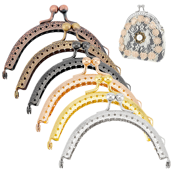 6Pcs 6 Colors Iron Purse Frame