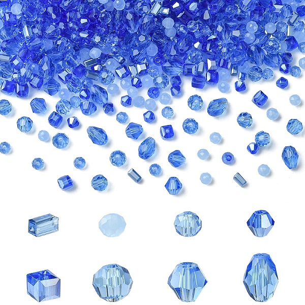 8 Strands 8 Styles Glass Bead Strands