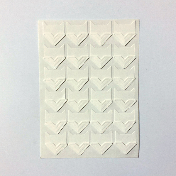 

PandaHall DIY Scrapbooking Albums Photo Corner Sticker, WhiteSmoke, 22x20mm, 24pcs/sheet Paper Others White