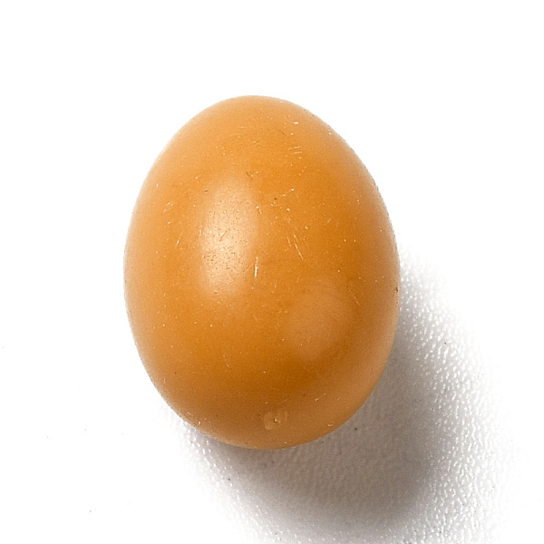 

PandaHall Opaque Resin Cabochons, Egg Shape, Peru, 11x8mm Resin Egg Brown